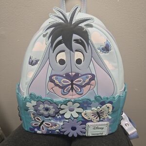 Loungefly Disney Eeyore Backpack - Light Blue and Purple